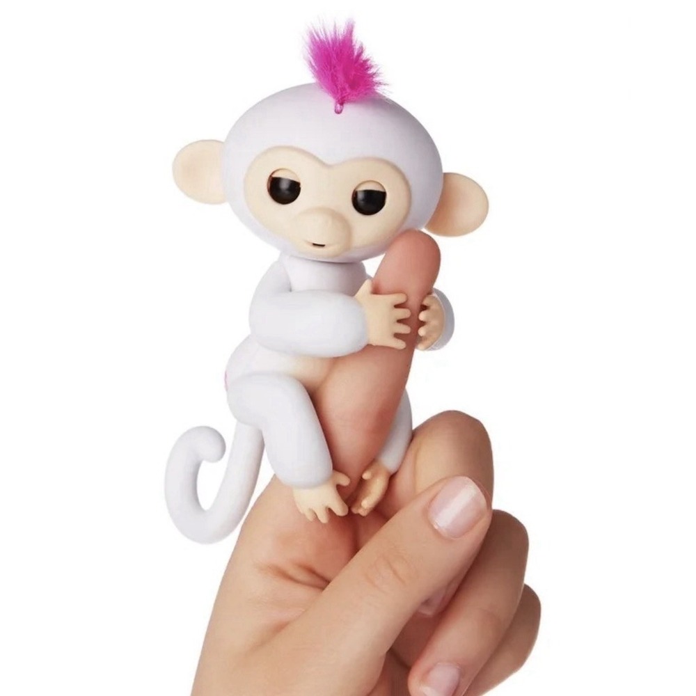 WowWee Sophie Fingerlings Interactive Monkey White Pink‎ Electronic Toy Tested